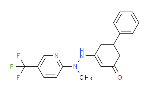 1024079-16-0 | 3-((Methyl(5-(trifluoromethyl)(2-pyridyl))amino)amino)-5-phenylcyclohex-2-EN-1-one