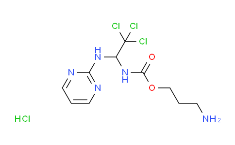 1683535-53-6 | 3-Aminopropyl (2,2,2-trichloro-1-(pyrimidin-2-ylamino)ethyl)carbamate hydrochloride
