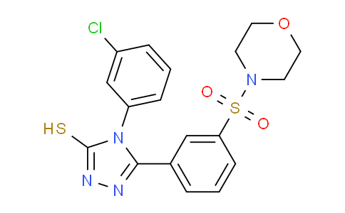 MC2W9369 | 721418-75-3 | <br>4-(3-Chloro-phenyl)-5-[3-(morpholine-4-sulfonyl)-phenyl]-4H-[1,2,4]triazole -3-thiol