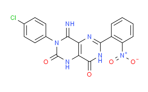 1020252-00-9 | 3-(4-Chlorophenyl)-4-imino-6-(2-nitrophenyl)-1,3,4,7-tetrahydropyrimido[5,4-d]pyrimidine-2,8-dione