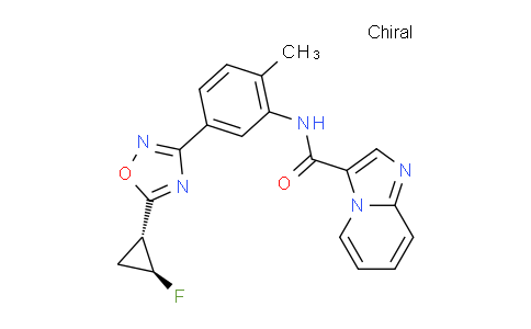 1426449-01-5 | N-(5-(5-((1R,2S)-2-fluorocyclopropyl)-1,2,4-oxadiazol-3-yl)-2-methylphenyl)imidazo[1,2-a]pyridine-3-carboxamide