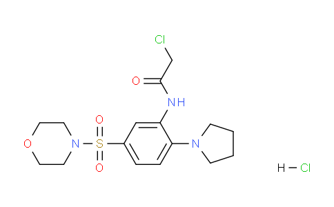1171052-28-0 | 2-chloro-N-5-(morpholine-4-sulfonyl)-2-(pyrrolidin-1-yl)phenylacetamide hydrochloride