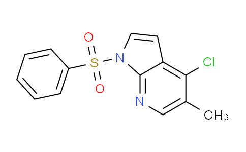 1638763-48-0 | 1-(benzenesulfonyl)-4-chloro-5-methyl-1H-pyrrolo[2,3-b]pyridine