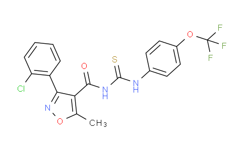 1024126-29-1 | 1-(3-(2-Chlorophenyl)-5-methylisoxazol-4-ylcarbonyl)-3-(4-(trifluoromethoxy)phenyl)thiourea