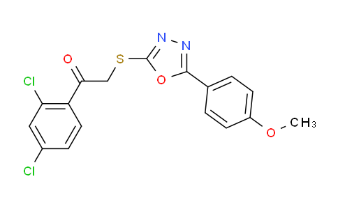MC2Z5872 | 477856-68-1 | 1-(2,4-Dichlorophenyl)-2-{5-(4-methoxyphenyl)-1,3,4-oxadiazol-2-ylsulfanyl}-1-ethanone