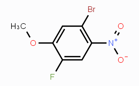 CAS No. 445441-57-6, 1-Bromo-4-fluoro-5-methoxy-2-nitrobenzene