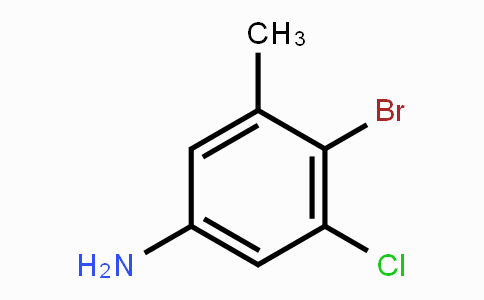 CAS No. 1253907-90-2, 4-bromo-3-chloro-5-methylBenzenamine