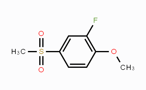 CAS No. 20951-14-8, 2-Fluoro-1-methoxy-4-(methylsulfonyl)benzene
