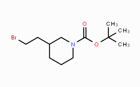 CAS No. 210564-54-8, tert-Butyl 3-(2-bromoethyl)piperidine-1-carboxylate