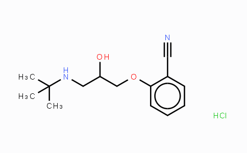 CAS No. 22972-95-8, Benzonitrile, o-[3-(tert-butylamino)-2-hydroxypropoxy]-, monohydrochloride, (-)- (8CI)