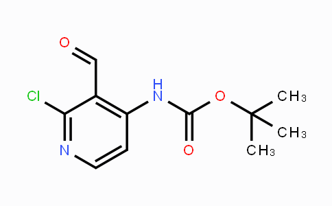 CAS No. 893423-62-6, tert-Butyl (2-chloro-3-formylpyridin-4-yl)carbamate