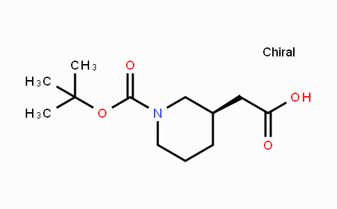 CAS No. 912940-89-7, (R)-2-(1-(tert-Butoxycarbonyl)piperidin-3-yl)acetic acid