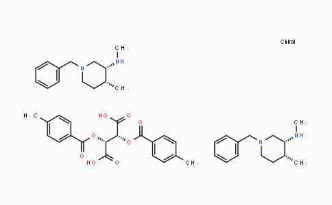 477600-71-8 | (2R,3R)-2,3-双[(4-甲基苯甲酰基)氧基]丁二酸和 (3R,4R)-N,4-二甲基-1-(苯基甲基)-3-哌啶胺的化合物