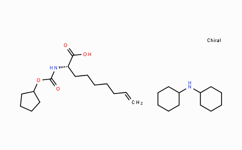 CAS No. 769167-56-8, Dicyclohexylamine (S)-2-(((cyclopentyloxy)carbonyl)amino)non-8-enoate