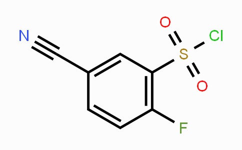 CAS No. 1101120-80-2, 5-Cyano-2-fluorobenzene-1-sulfonyl chloride