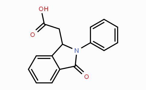 CAS No. 88460-51-9, 2-(3-Oxo-2-phenylisoindolin-1-yl)acetic acid