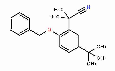 CAS No. 1246213-27-3, 2-(2-(Benzyloxy)-5-(tert-butyl)phenyl)-2-methylpropanenitrile