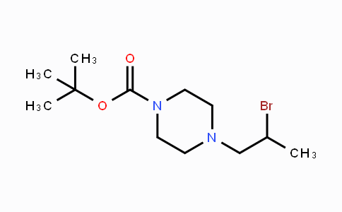 CAS No. 655225-02-8, tert-Butyl 4-(2-bromopropyl)piperazine-1-carboxylate