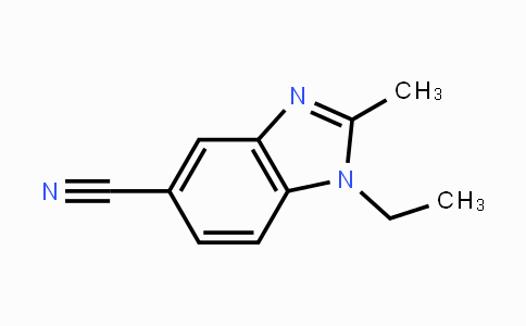 CAS No. 62306-08-5, 1-Ethyl-2-methyl-1H-benzo[d]imidazole-5-carbonitrile