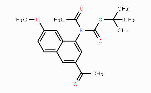 CAS No. 871731-76-9, tert-Butyl acetyl(3-acetyl-7-methoxynaphthalen-1-yl)carbamate