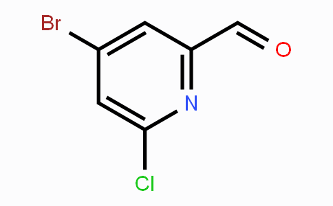 CAS No. 1060811-63-3, 4-Bromo-6-chloropicolinaldehyde