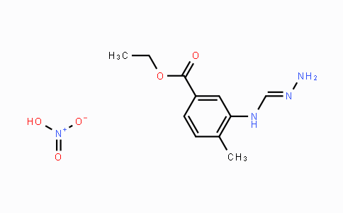 CAS No. 641569-96-2, 3-[(Aminoiminomethyl)amino]-4-methylbenzoic acid ethyl ester mononitrate