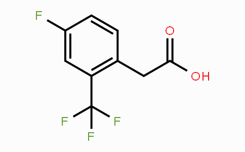 CAS No. 195447-80-4, 4-Fluoro-2-(trifluoromethyl)phenylacetic acid