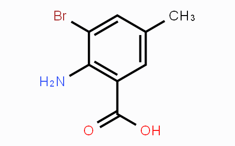 CAS No. 13091-43-5, 2-Amino-3-bromo-5-methylbenzoic acid