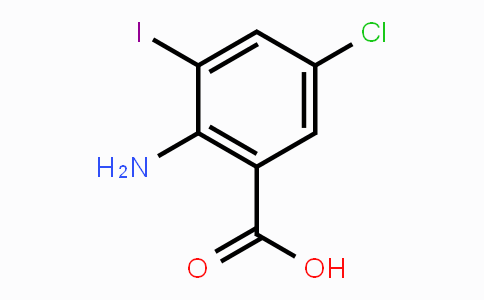 CAS No. 64724-23-8, 2-Amino-5-chloro-3-iodobenzoic acid