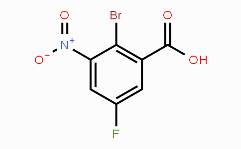 CAS No. 1055331-73-1, 2-Bromo-5-fluoro-3-nitrobenzoic acid