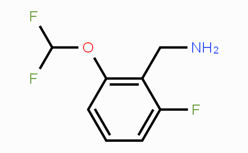 CAS No. 1153055-77-6, 2-(Difluoromethoxy)-6-fluorobenzyl amine