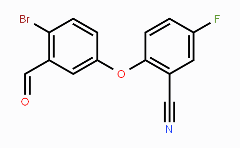 CAS No. 1353100-93-2, 2-Bromo-5-(2-cyano-4-fluorophenoxy)benzaldehyde