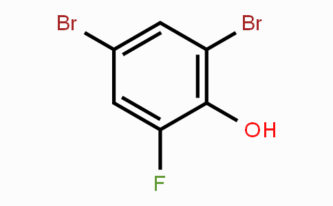 CAS No. 576-86-3, 2,4-Dibromo-6-fluorophenol