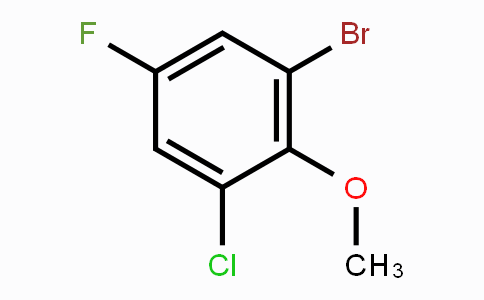 CAS No. 222712-93-8, 2-Bromo-6-chloro-4-fluoroanisole