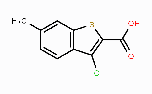 CAS No. 34576-96-0, 3-Chloro-6-methylbenzothiophene-2-carboxylic acid