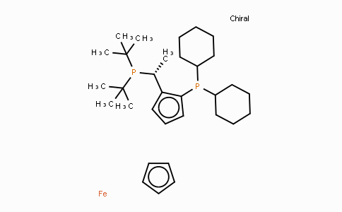 DY418480 | 158923-11-6 | (R)-(-)-1-[(S)-2-(ジシクロヘキシルホスフィノ)フェロセニル]エチルジ-t-ブチルホスフィン