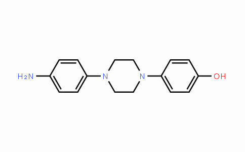 CAS No. 74853-08-0, 1-(4-Aminophenyl)-4-(4-hydroxyphenyl)- piperazine