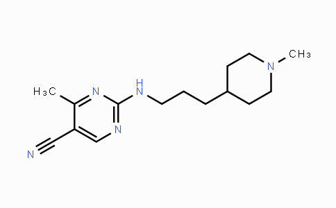 CAS No. 1202679-98-8, 4-Methyl-2-[3-(1-methyl-piperidin-4-yl)-propylamino]-pyrimidine-5-carbonitrile