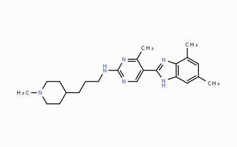 MC42044 | 952494-46-1 | 5-(4,6-dimethyl-1H-benzimidazol-2-yl)-4-methyl-N-[3-(1-methylpiperidin-4-yl)propyl]pyrimidin-2-amine