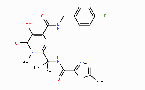 CAS No. 871038-72-1, Raltegravir potassium salt