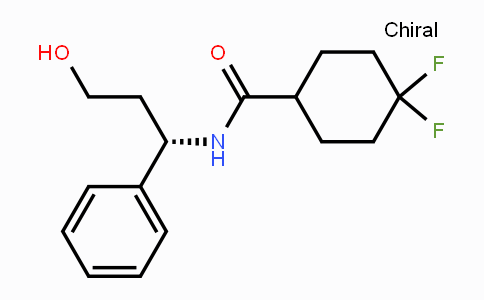 CAS No. 376348-77-5, 4,4-Difluoro-N-((1S)-3-hydroxy-1-phenylpropyl)cyclohexane-1-carboxamide