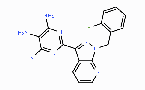 CAS No. 428854-24-4, 2-[1-(2-Fluorobenzyl)-1H-pyrazolo[3,4-b]pyridin-3-yl]pyrimidine-4,5,6-triamine