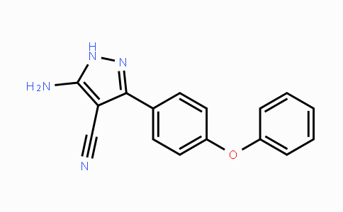CAS No. 330792-70-6, 5-Amino-3-(4-phenoxyphenyl)-1H-pyrazole-4-carbonitrile