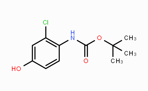 CAS No. 201811-58-7, tert-butyl 2-chloro-4-hydroxyphenylcarbamate