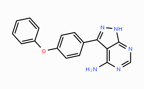 CAS No. 330786-24-8, 3-(4-Phenoxyphenyl)-1H-pyrazolo[3,4-d]pyrimidin-4-amine