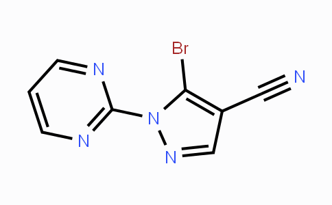 CAS No. 1269291-98-6, 5-Bromo-1-(pyrimidin-2-yl)-1H-pyrazole-4-carbonitrile
