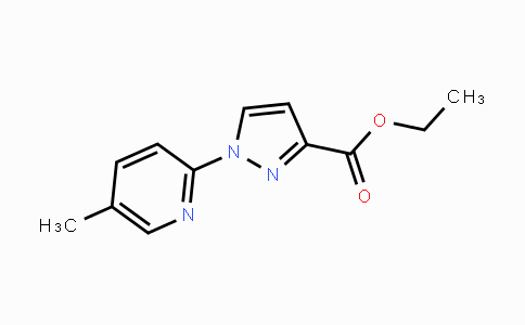 CAS No. 1429309-43-2, Ethyl 1-(5-methylpyridin-2-yl)-1H-pyrazole-3-carboxylate