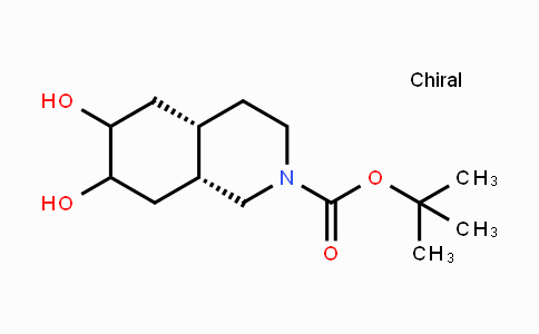 CAS No. 1624258-64-5, (4aS,8aR)-tert-butyl 6,7-dihydroxyoctahydroisoquinoline-2(1H)-carboxylate