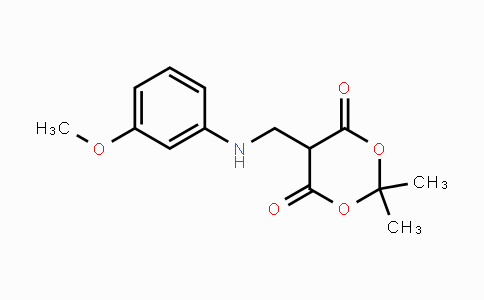 CAS No. 1624260-48-5, 5-(((3-methoxyphenyl)amino)methyl)-2,2-dimethyl-1,3-dioxane-4,6-dione