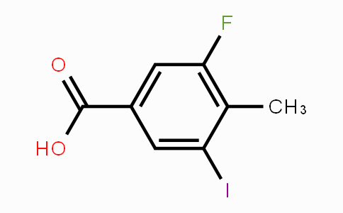 CAS No. 861905-94-4, 3-fluoro-5-iodo-4-methylbenzoic acid